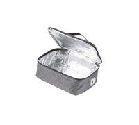 TSMORY Portavivande riscaldato USB trasportabile con display digitale Isolamento caldo Capacità 2.5L Impermeabile per catena alla caviglia Contenitore per il pranzo in tela da viaggio