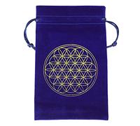 TSMORY Sacchetto antipolvere Gioielli Candy Card Bag per carte di divinazione Cristalli Storage Borse riutilizzabili Regali Ragazzo Ragazza, Blu, Quadrato