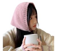 TSMORY Sciarpa triangolare in maglia spessa, morbida lana, unisex, sciarpa unica per donne e uomini, accessorio da viaggio per attività all'aperto, foulard, scialle, A, Taglia unica