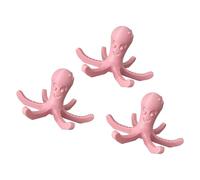 TSMORY Set di 3 eleganti scolapiatti a forma di polpi, portabottiglie e bancone da cucina