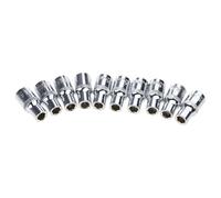 TSMORY Set di chiavi a bussola corte metriche professionali da 1/4", 6 punti, da 4 mm a 14 mm, accessorio per la riparazione
