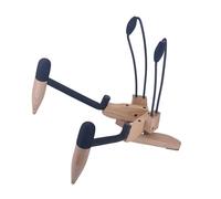 TSMORY Supporto pieghevole per ukulele verticale piccolo strumento musicale stand da concerto portatile in legno piccolo supporto per chitarra durevole