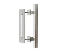 TSMST 30cm Maniglia Porta Scorrevole Doppio-Sided Barn Porta Maniglia Embedded Invisible Acciaio Inox