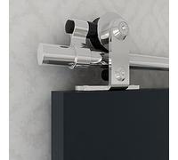 TSMST 9FT-274cm Binario per Porta Scorrevole Kit Acciaio Inossidabile per Portas Scorrevoles Kit Accessori per Porta Singola (T-stile Puleggia Sospesa)