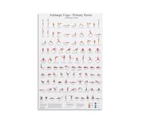 TSNKNP Ashtanga Primary Series Yoga Poster decorativo da parete, per soggiorno, camera da letto, decorazione moderna per camera da letto, 30 x 45 cm
