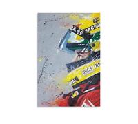 TSNKNP Ayrton Senna Art, poster decorativo da parete, per soggiorno, camera da letto, decorazione moderna per camera da letto, 20 x 30 cm