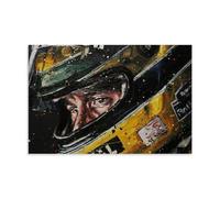 TSNKNP Ayrton Senna Fanart (2), poster decorativo da parete, per soggiorno, camera da letto, decorazione moderna per la camera da letto, 40 x 60 cm