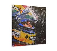 TSNKNP Ayrton Senna Poster decorativo da parete, per soggiorno, camera da letto, decorazione moderna per camera da letto, 50 x 50 cm
