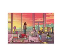 TSNKNP Bojack Horseman All Members, poster decorativo da parete, per soggiorno, camera da letto, decorazione moderna per camera da letto, 20 x 30 cm