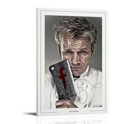 TSNKNP GORDON RAMSAY - Poster decorativo da parete, per soggiorno, camera da letto, decorazione moderna per camera da letto, 20 x 30 pollici (50 x 75 cm)