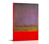 TSNKNP Green And Red Mark Rothko Poster decorativo da parete, per soggiorno, camera da letto, decorazione moderna per camera da letto, 30 x 45 cm