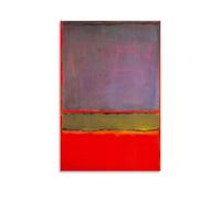 TSNKNP Green And Red Mark Rothko Poster decorativo da parete, per soggiorno, camera da letto, decorazione moderna per camera da letto, 30 x 45 cm