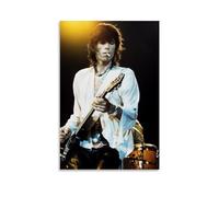 TSNKNP Keith Richards Poster decorativo su tela, per soggiorno, camera da letto, decorazione da parete, per camera da letto, 30 x 45 cm