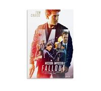 TSNKNP Mission Impossible Fallout Movie Poster decorativo da parete, per soggiorno, camera da letto, decorazione moderna per camera da letto, 20 x 30 cm