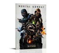 TSNKNP Mortal Kombat Art, poster decorativo da parete, per soggiorno, camera da letto, decorazione moderna per camera da letto, 40 x 60 cm