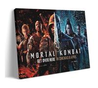TSNKNP Mortal Kombat Fan Art, poster decorativo da parete, per soggiorno, camera da letto, decorazione moderna per camera da letto, 40 x 60 cm