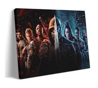 TSNKNP Mortal Kombat Fan Art, poster decorativo da parete, per soggiorno, camera da letto, decorazione moderna per camera da letto, 40 x 60 cm