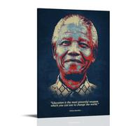 TSNKNP Nelson Mandela Fanart, poster decorativo da parete, per soggiorno, camera da letto, decorazione moderna per camera da letto, 30 x 45 cm