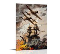 TSNKNP Remembering The 1941 Pearl Harbor Attack - Poster decorativo da parete, per soggiorno, camera da letto, decorazione moderna per la camera da letto, 20 x 30 cm