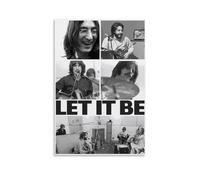 TSNKNP The Beatles Art Black and White Poster decorativo da parete, per soggiorno, camera da letto, decorazione moderna per camera da letto, 30 x 45 cm