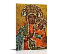 TSNKNP The Black Madonna of Częstochowa, poster decorativo da parete, per soggiorno, camera da letto, decorazione moderna per camera da letto, 30 x 45 cm