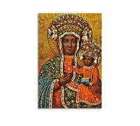 TSNKNP The Black Madonna of Częstochowa, poster decorativo da parete, per soggiorno, camera da letto, decorazione moderna per camera da letto, 40 x 60 cm