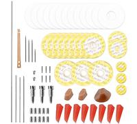 TsoLay 10 Pezzi Set di Parti di Riparazione per Flauto Coda di Flauto di Gomma Set di Parti di Riparazione per Flauto Aste per Accessori per Flauto