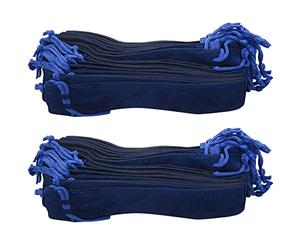 TsoLay 100 Pezzi di Velluto Blu Porta Penne Singola Penna Sacchetto Portamatite