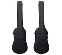 TsoLay 2 x Elettrica per Chitarra Basso Borsa di Trasporto Imbottita Morbida 5 mm Leggero e Impermeabile, Nero