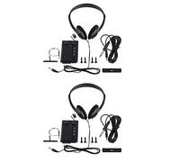 TsoLay 2 x Elettrico Piezo per Mini Silenziatore per Violino con Cavi per Cuffie e Connettore