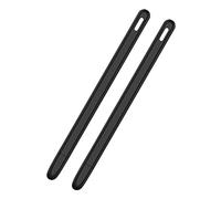 TsoLay 2 x Tablet Presse Stylus Protettiva per Pencil 2 x Portapenne in Silicone Morbido Accessorio Nero