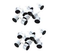 TsoLay 20 mini capsule microfoniche a condensatore a elettrete a 2 pin, colore e nero