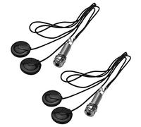 TsoLay 2X 21 Pollici Lunghezza Del Filo 1/4 Pollice Presa Jack 2 In 1 Trasduttore di Disco Pick-up PieZo per Chitarra Violino Ukulele Mandolino Banjo Violoncello (con Coperchio)