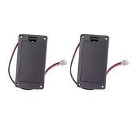 TsoLay 2X 9V Flat Mount Chitarra Active Pickup Battery Cover Hold Box Batteria per Chitarra Elettrica Basso Accessorio