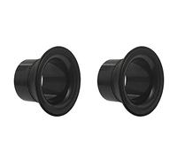 TsoLay 2X Alzatore Grande Cassa In Gomma ABS Rialzo Grande Cassa Con Protezione Foro Porta Nero, Testa Foro Micro, Nero