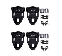 TsoLay 4 x fermaporta in plastica nera per bicicletta da strada bicicletta a pedale, blocco tacchetto per time, IClic/XPresso peDale