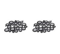 TsoLay 50 Pezzi di Tamponi In Pelle Sassofono Alto, Set Di Accessori Un per Sassofono, Nero