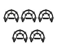 TsoLay 5X Compact Double Half Moon Music Tamburello Percussione Tamborino Drum