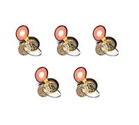 TsoLay 5X Piatti Yoga Piatti In Campana Campanello Tibetano Stile Buddista Meditazione Accessori Yoga Strumento Piatti C