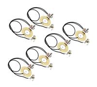 TsoLay 6 Pezzi 50MM Pickup Piezo Amplificatore Precablato a Trasduttore con 6,35 mmUscita Jack