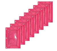 TsoLay 8PCS Astuccio per Matite di Grande Capacità A Tre Fori per Raccoglitore Durevole con Finestra Trasparente Rosa