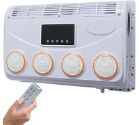 TsoLAY Condizionatore a tetto DC da 12 V/24 V, regolazione della temperatura a 5 marce, potenza di raffreddamento 80 W, compressore inverter, telecomando, universale per tutti i condizionatori a