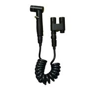 TsoLay Getto per Doccia Igienica A Mano con Ugello Pressurizzato In Acciaio Inossidabile per Uso Domestico, Doppia Uscita con Valvola Ad Angolo. Colore: Nero.