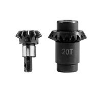 TsoLay Kit Ingranaggi Elicoidali e Conici FCX24 Overspeed per Ponte Dentato 1/24 RC Crawler FMS FCX24 FCX18, Pezzi di Ricambio per L'Aggiornamento 12T/20T