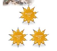 TsoLay Kit per Il Test di Durezza Mohs, Scala 1-10, 7 Cm, Scatola Trasparente per La Conservazione. Strumento per Il Test di Graffio 1-10 con Design A Stella A 10 Punte per Una 3PCS