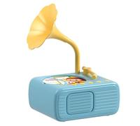 TsoLay Lettore Musicale per Storie con Fonografo per Bambini, Giocattoli per Bambini, Grammofono per Bambini con 96 Carte, Regalo Educativo per La Prima , Blu