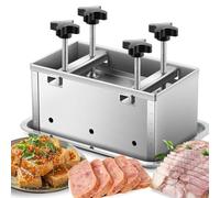 TsoLay Pressa per Carne in Acciaio Inox, Pressa per Prosciutto in Acciaio Inox con Pressurizzazione a Doppia Vite, Perfetta per Preparare Hamburger Ripieni, Mini Hamburger E Polpette BBQ