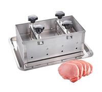 TsoLay Pressa per Carne in Acciaio Inox, Pressa per Prosciutto in Acciaio Inox con Pressurizzazione a Doppia Vite, Perfetta per Preparare Hamburger Ripieni, Mini Hamburger E Polpette BBQ