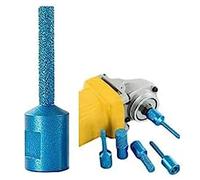 TsoLay Strumento per scalpellatura in 3 pezzi Fresa angolare per potatura alta durezza Marmo resistente all'usura diametro D 15 mm