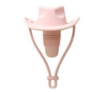 TsoLay Tappo per Bottiglia di Vino, Spumante e Birra A Forma di da Cowboy In Silicone, Accessorio da Cucina e Bar, Colore Rosa.